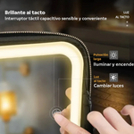 COSMETIQUERA CON ESPEJO Y LUZ LED
